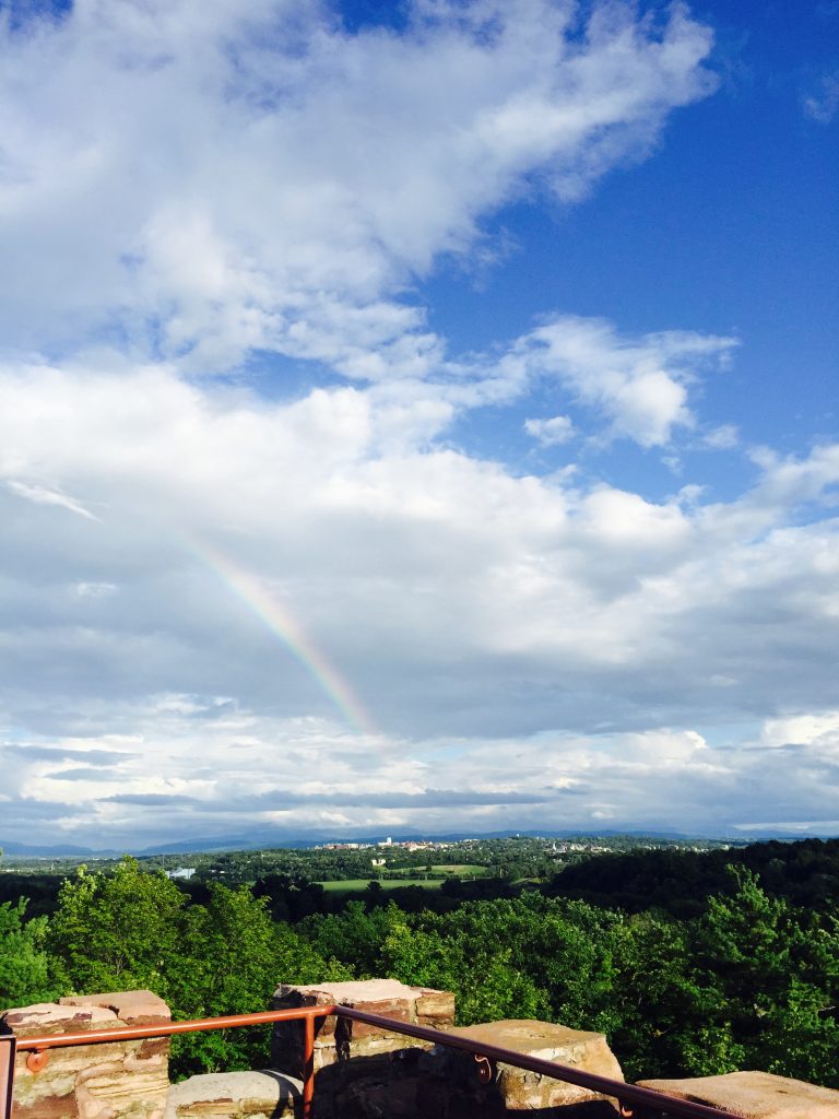 Rainbow at Ethan Allen Fort by Harmony Hansen